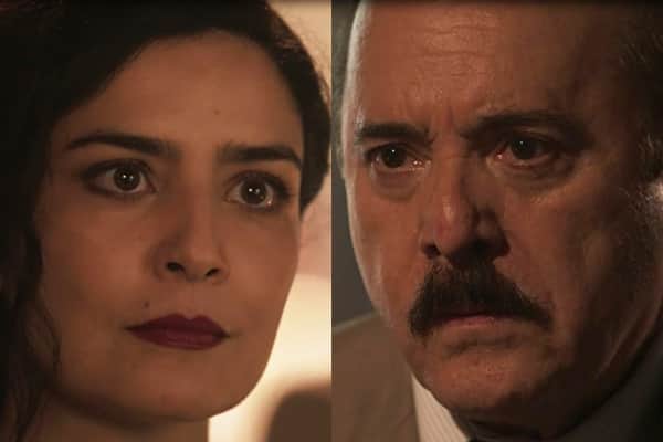 José Augusto enfrenta Delfina em Tempo de Amar (Foto: TV Globo) José Augusto enfrenta Delfina em Tempo de Amar (Foto: TV Globo)