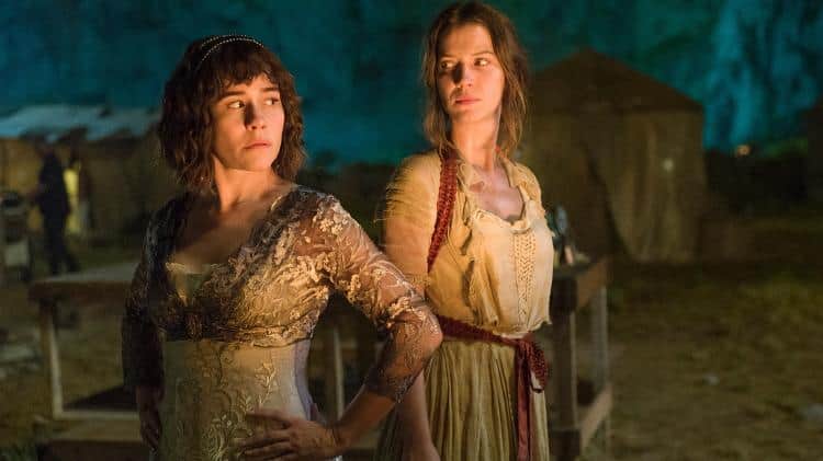 Alessandra Negrini e Nathalia Dill em cena de Orgulho e Paixão. Alessandra Negrini e Nathalia Dill em cena de Orgulho e Paixão.