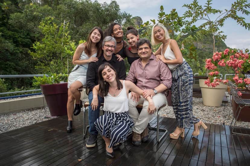 Cao Hamburger com o diretor e as protagonistas de Malhação: Viva a Diferença (Foto: Globo/Mauricio Fidalgo) Cao Hamburger com o diretor e as protagonistas de Malhação: Viva a Diferença (Foto: Globo/Mauricio Fidalgo)