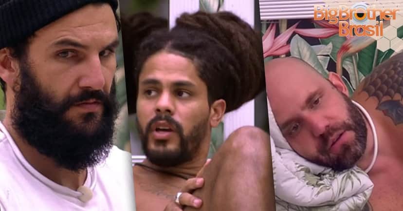 Wagner, Viegas e Caruso no BBB18 (Foto: Reprodução) Wagner, Viegas e Caruso no BBB18 (Foto: Reprodução)