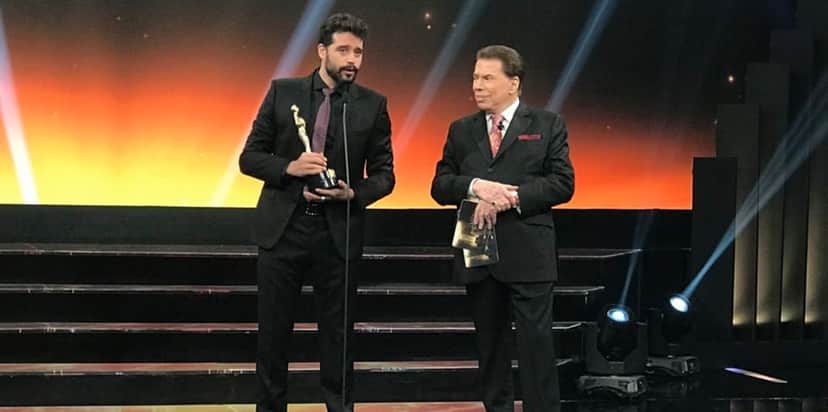 Guilherme Winter e Silvio Santos no Troféu Imprensa (Foto: Divulgação) Guilherme Winter e Silvio Santos no Troféu Imprensa (Foto: Divulgação)