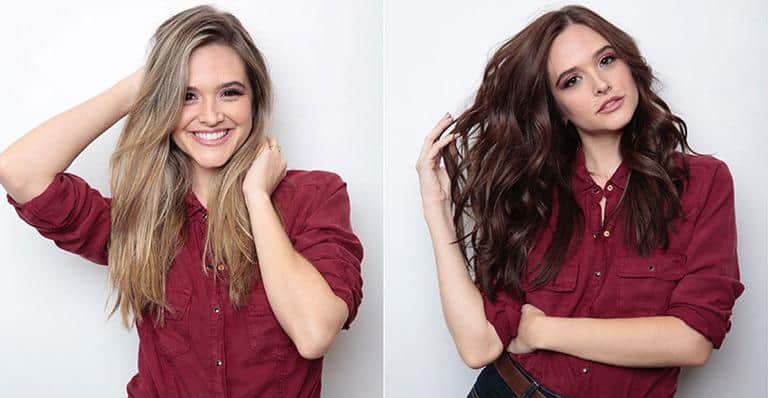 Juliana Paiva antes e depois (Foto: Reprodução) Juliana Paiva antes e depois (Foto: Reprodução)