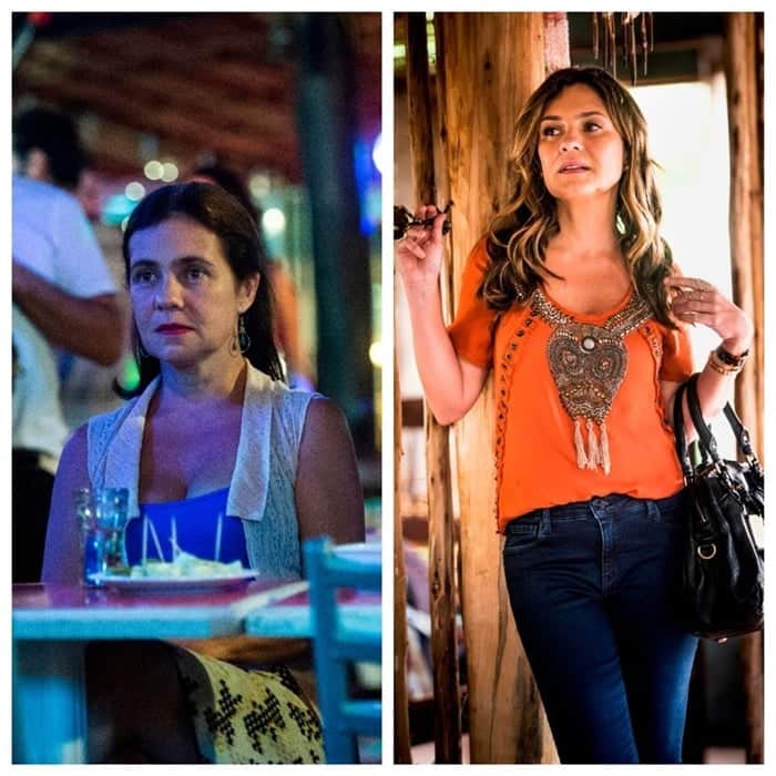 Adriana Esteves como Fátima em Justiça e como Laureta em Segundo Sol (Foto: Divulgação/Globo) Adriana Esteves como Fátima em Justiça e como Laureta em Segundo Sol (Foto: Divulgação/Globo)