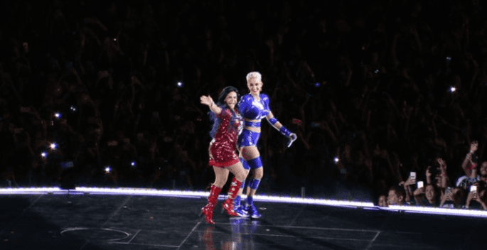 Katy Perry e Gretchen (Foto: Reprodução) Katy Perry e Gretchen (Foto: Reprodução)