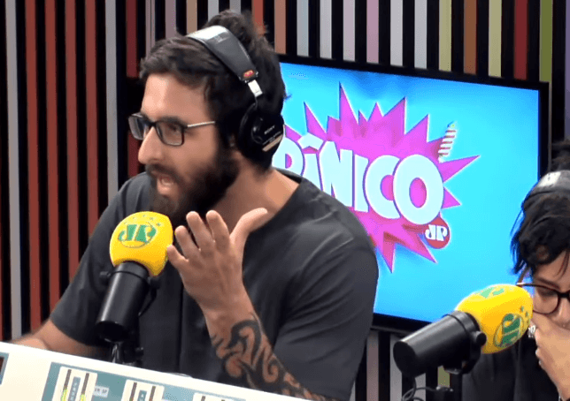 Rafinha Bastos no programa Pânico (Foto: Reprodução) Rafinha Bastos no programa Pânico (Foto: Reprodução)