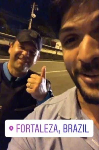 Ex-BBB Lucas é parado por policial (Foto: Reprodução) Ex-BBB Lucas é parado por policial (Foto: Reprodução)