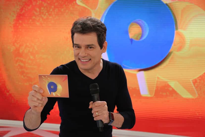 Celso Portiolli no último Domingo Legal (22) no SBT (Foto: Reprodução)