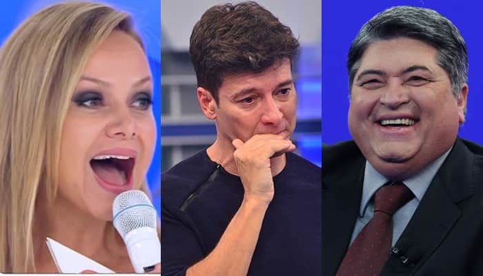 Rodrigo Faro, Eliana e Datena disputaram audiência (Foto montagem: TV Foco) Rodrigo Faro, Eliana e Datena disputaram audiência (Foto montagem: TV Foco)