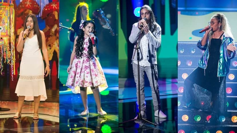Os quatro finalistas do The Voice Kids (Foto: Montagem) globo Os quatro finalistas do The Voice Kids (Foto: Montagem) globo