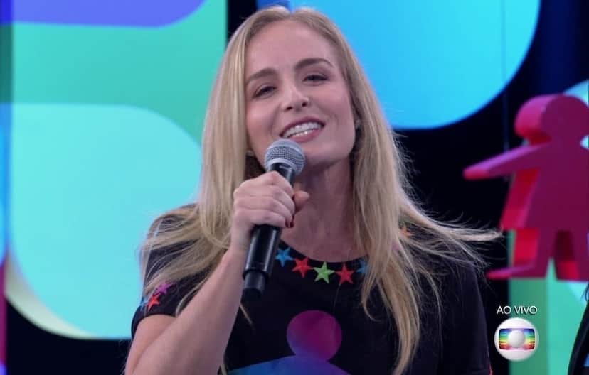 Angélica na Globo (Foto: Reprodução) Angélica na Globo (Foto: Reprodução)