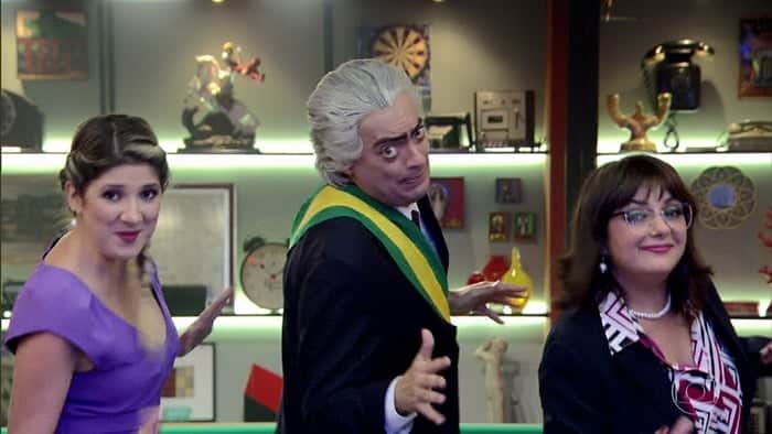 Dani Calabresa, Fernando Caruso e Patrícia Pinho em cena do Zorra (Foto: Reprodução/Globo) Dani Calabresa, Fernando Caruso e Patrícia Pinho em cena do Zorra (Foto: Reprodução/Globo)
