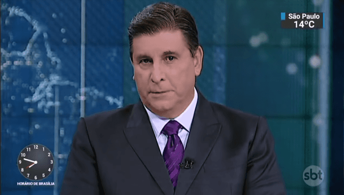Carlos Nascimento no comando do SBT Brasil (Foto: Reprodução/SBT) jornalismo Carlos Nascimento no comando do SBT Brasil (Foto: Reprodução/SBT) jornalismo
