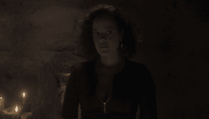 Joana (Maeve Jinkings) em cena de Onde Nascem os Fortes (Foto: Reprodução/Globo)