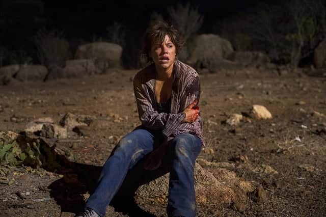 Maria (Alice Wegmann) após levar tiro em Onde Nascem os Fortes (Foto: Globo/Estevam Avellar)