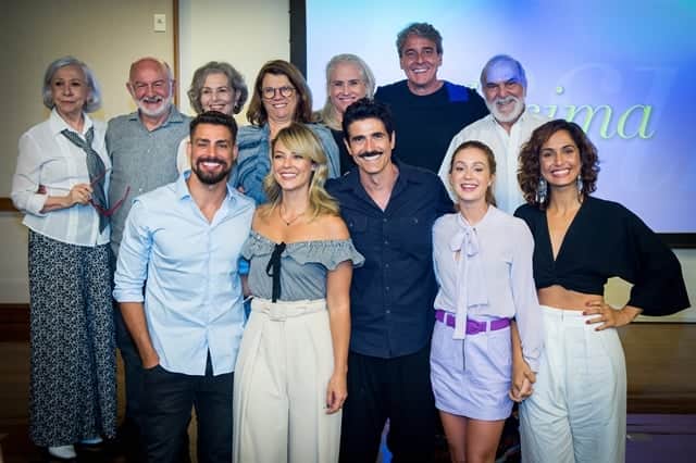 Elenco de Belíssima se reencontra para coletiva de lançamento de reprise (Foto: Globo/Raquel Cunha) Elenco de Belíssima se reencontra para coletiva de lançamento de reprise (Foto: Globo/Raquel Cunha)