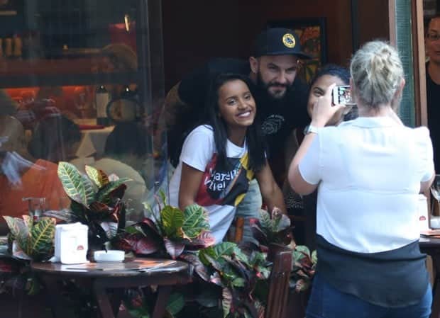 Gleici e Wagner em restaurante do Rio de Janeiro (Foto: AgNews) Gleici e Wagner em restaurante do Rio de Janeiro (Foto: AgNews)
