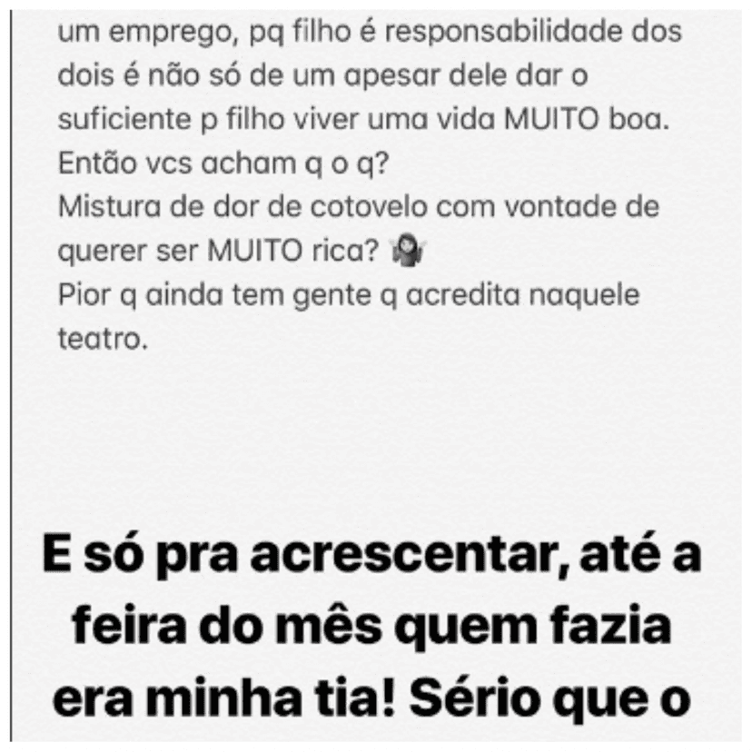 Prima do cantor Wesley Safadão resolveu entrar na briga Prima do cantor Wesley Safadão resolveu entrar na briga