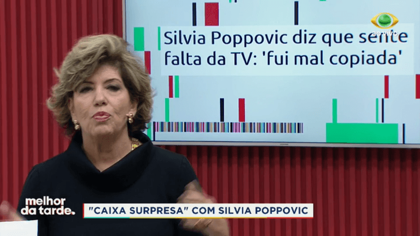 Silvia Poppovic no Melhor da Tarde (Foto: Reprodução) Silvia Poppovic no Melhor da Tarde (Foto: Reprodução)