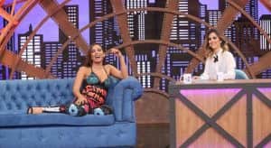 Anitta e Tatá Werneck em programa no Multishow (Foto: Divulgação) Anitta e Tatá Werneck em programa no Multishow (Foto: Divulgação)
