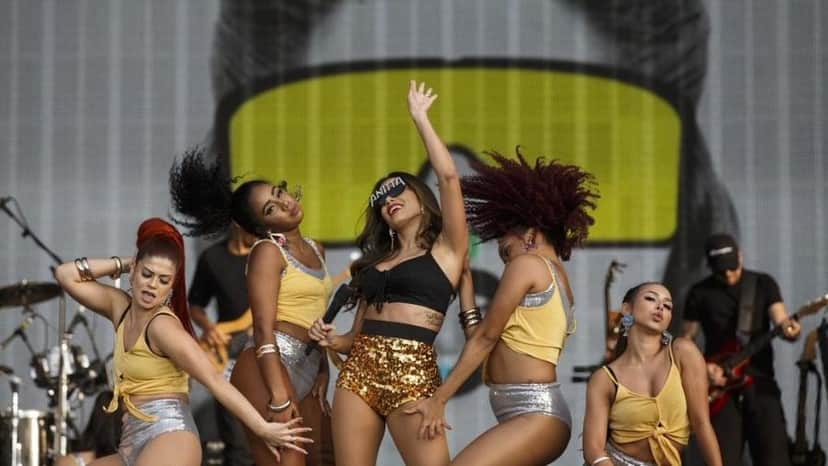 Anitta durante apresentação no Rock in Rio (Foto: Reprodução) Anitta durante apresentação no Rock in Rio (Foto: Reprodução)