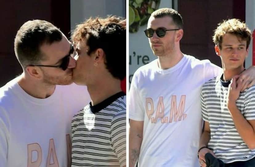 Sam Smith e Brandon Flynn (Foto: Reprodução) Sam Smith e Brandon Flynn (Foto: Reprodução)