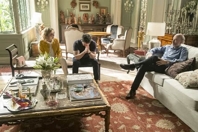 Edgar (Caco Ciocler) e (Odilon Wagner) desesperados ao saberem da tragédia (Foto: Globo/Paulo Belote) Edgar (Caco Ciocler) e (Odilon Wagner) desesperados ao saberem da tragédia (Foto: Globo/Paulo Belote)