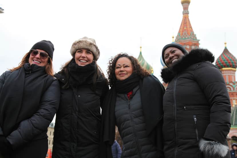 Ane, Vera e Nadine aproveitaram os encantos da Rússia (Foto: Eric Romar ) Ane, Vera e Nadine aproveitaram os encantos da Rússia (Foto: Eric Romar )