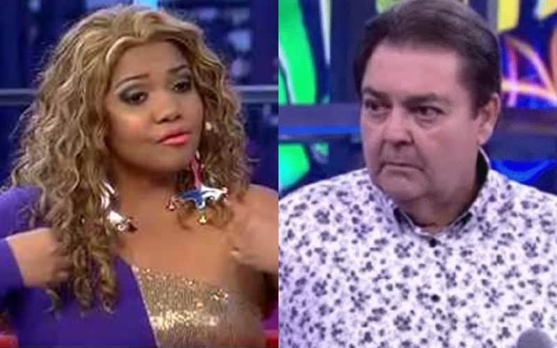 Gaby Amarantos e Faustão. (Foto: Reprodução) Gaby Amarantos e Faustão. (Foto: Reprodução)