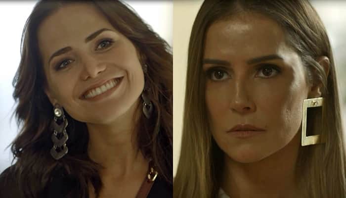 Rosa (Letícia Colin) e Karola (Deborah Secco) em cena de Segundo Sol (Foto: Divulgação/Globo/Montagem TV Foco) Rosa (Letícia Colin) e Karola (Deborah Secco) em cena de Segundo Sol (Foto: Divulgação/Globo/Montagem TV Foco)