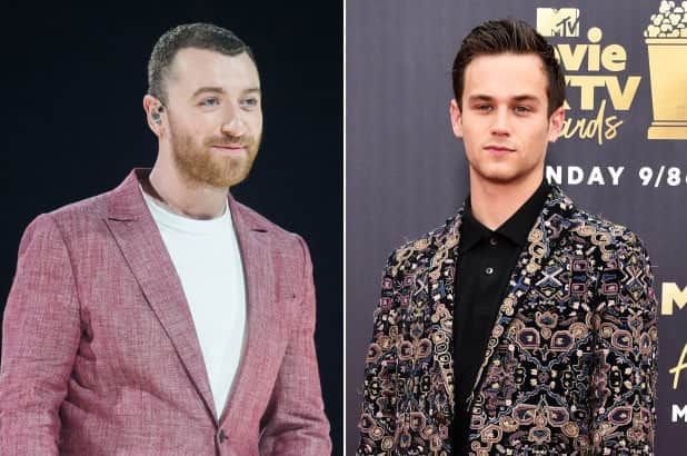 Sam Smith e Brandon Flynn (Foto: Reprodução) Sam Smith e Brandon Flynn (Foto: Reprodução)