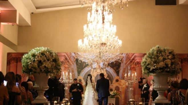 Decoração do casamento de Frank Aguiar e Caroline (Foto: Reprodução) Decoração do casamento de Frank Aguiar e Caroline (Foto: Reprodução)
