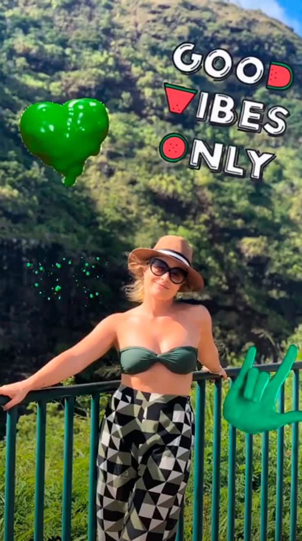 Angélica durante passeio no Havaí (Foto: Reprodução/Instagram) Angélica durante passeio no Havaí (Foto: Reprodução/Instagram)