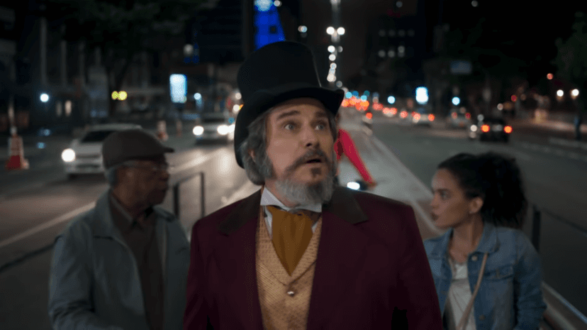 Dom Sabino (Edson Celulari) em cena de O Tempo Não Para (Foto: Reprodução/Globo) Dom Sabino (Edson Celulari) em cena de O Tempo Não Para (Foto: Reprodução/Globo)