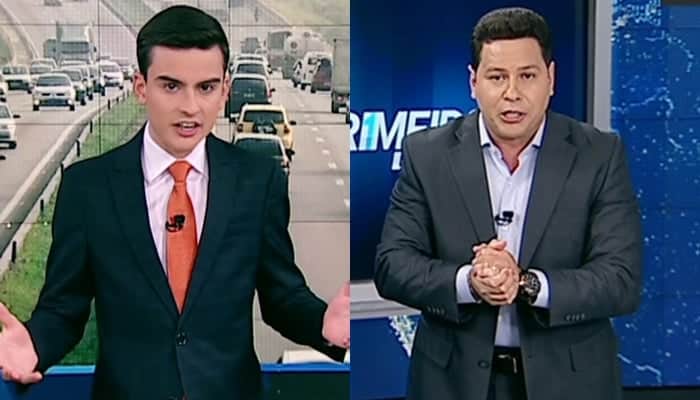 Dudu Camargo e Marcão do Povo comandam o Primeiro Impacto. (Foto: Reprodução/Montagem/TV Foco) Dudu Camargo e Marcão do Povo comandam o Primeiro Impacto. (Foto: Reprodução/Montagem/TV Foco)