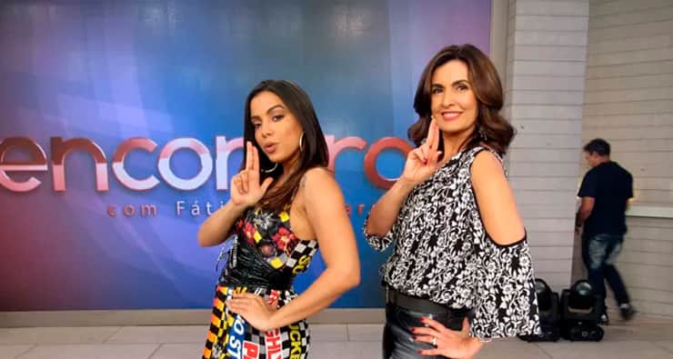 Anitta e Fátima Bernardes (Foto: Reprodução/Gshow) Anitta e Fátima Bernardes (Foto: Reprodução/Gshow)