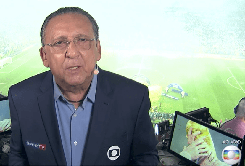 Galvão Bueno se emocionou (Foto reprodução) Galvão Bueno se emocionou (Foto reprodução)