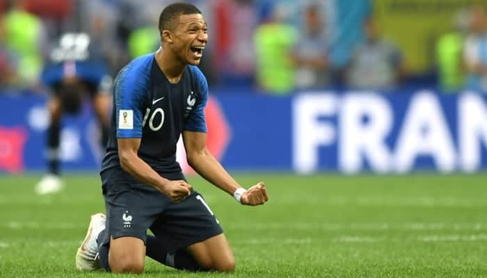 Kylian Mbappé no jogo entre França e Croácia na final da Copa do Mundo da Rússia (Foto: Getty Images)