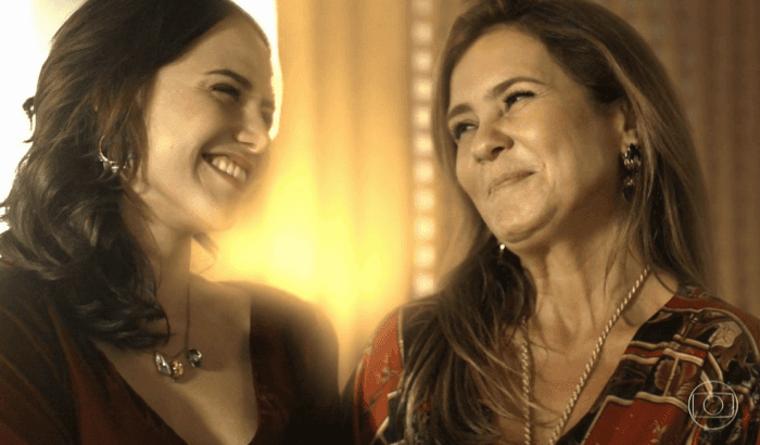 Rosa (Letícia Colin) e Laureta (Adriana Esteves) em Segundo Sol (Foto: Reprodução/Globo) Rosa (Letícia Colin) e Laureta (Adriana Esteves) em Segundo Sol (Foto: Reprodução/Globo)