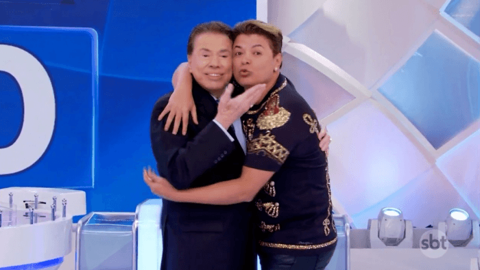 Silvio Santos abraçando David Brasil no Programa Silvio Santos (Foto: Reprodução/SBT) Silvio Santos abraçando David Brasil no Programa Silvio Santos (Foto: Reprodução/SBT)