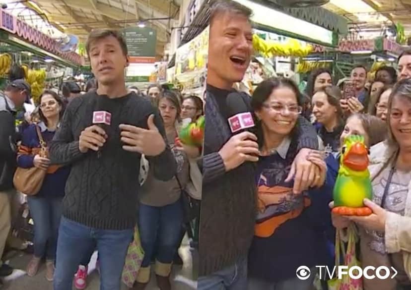 Ana Maria Braga precisou fazer uma intervenção para que o repórter conseguisse terminar o link ao vivo (Foto reprodução) Ana Maria Braga precisou fazer uma intervenção para que o repórter conseguisse terminar o link ao vivo (Foto reprodução)
