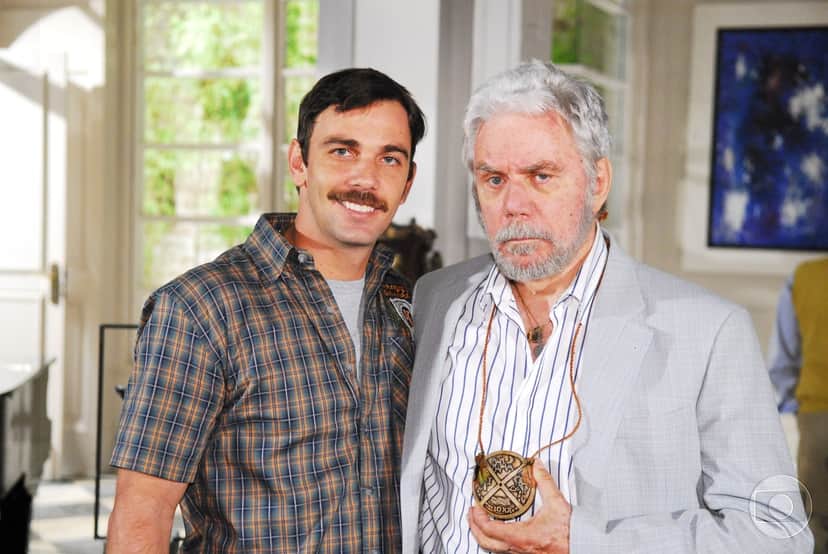 Marcelo Faria e Reginaldo juntos em Beleza Pura (Foto: Divulgação) Marcelo Faria e Reginaldo juntos em Beleza Pura (Foto: Divulgação)