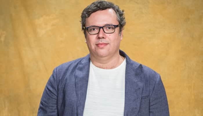 O autor João Emanuel Carneiro na coletiva de Segundo Sol (Foto: Globo/João Cotta) O autor João Emanuel Carneiro na coletiva de Segundo Sol (Foto: Globo/João Cotta)
