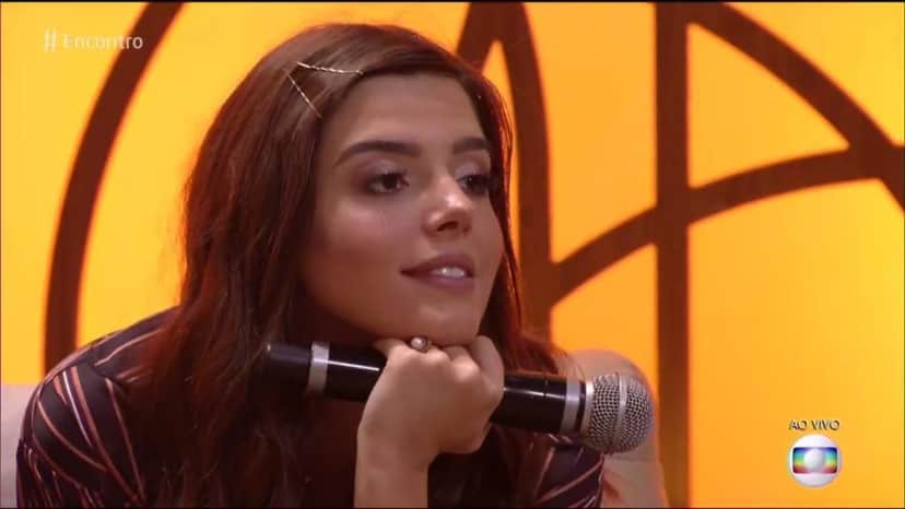 Giovanna Lancellotti no Encontro (Foto: Reprodução) Giovanna Lancellotti no Encontro (Foto: Reprodução)