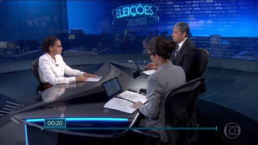 Marina Silva no Jornal Nacional (Foto: Divulgação) Marina Silva no Jornal Nacional (Foto: Divulgação)