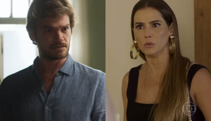 Beto (Emilio Dantas) e Karola (Deborah Secco) em cena de Segundo Sol (Foto: Reprodução/Globo) Beto (Emilio Dantas) e Karola (Deborah Secco) em cena de Segundo Sol (Foto: Reprodução/Globo)