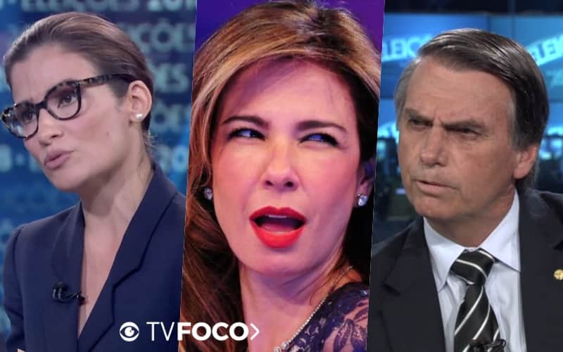 Jair Bolsonaro cita Luciana Gimenez no Jornal Nacional ao vivo (Foto reprodução) Jair Bolsonaro cita Luciana Gimenez no Jornal Nacional ao vivo (Foto reprodução)