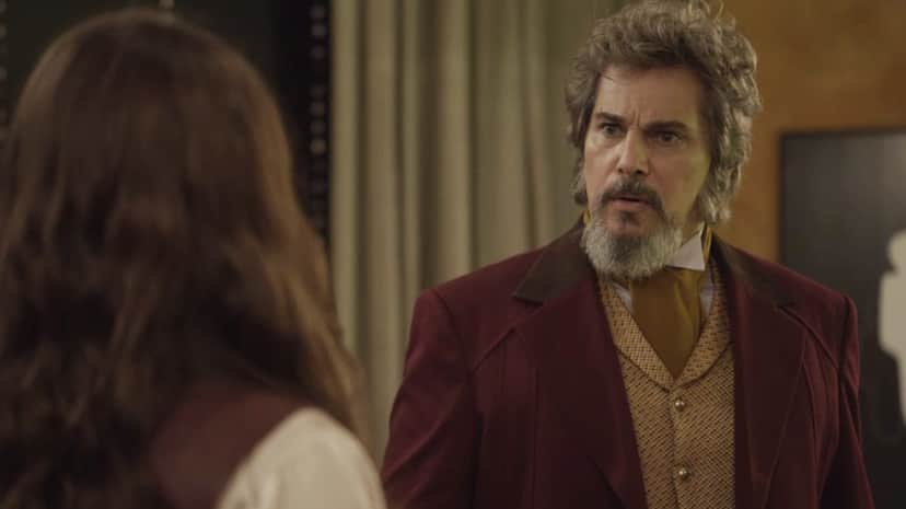 Dom Sabino (Edson Celulari) em cena de O Tempo Não Para (Foto: Divulgação/Globo) Dom Sabino (Edson Celulari) em cena de O Tempo Não Para (Foto: Divulgação/Globo)