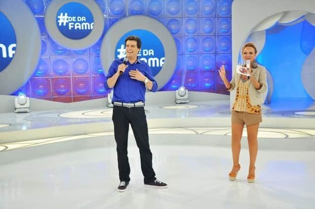Celso Portioli e Eliana foram dois dos famosos do SBT que deram as caras na Globo (Foto: Divulgação) Celso Portioli e Eliana foram dois dos famosos do SBT que deram as caras na Globo (Foto: Divulgação)