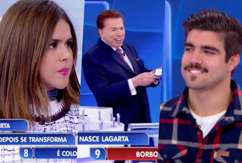 Maisa e Caio Castro estiveram no Programa Silvio Santos do SBT (Foto reprodução) Maisa e Caio Castro estiveram no Programa Silvio Santos do SBT (Foto reprodução)