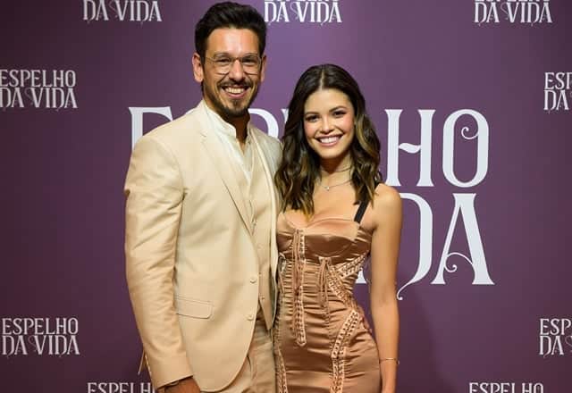 Vitoria Strada e João Vicente de Castro no lançamento de Espelho da Vida (Foto: Globo/Cesar Alves) Vitoria Strada e João Vicente de Castro no lançamento de Espelho da Vida (Foto: Globo/Cesar Alves)